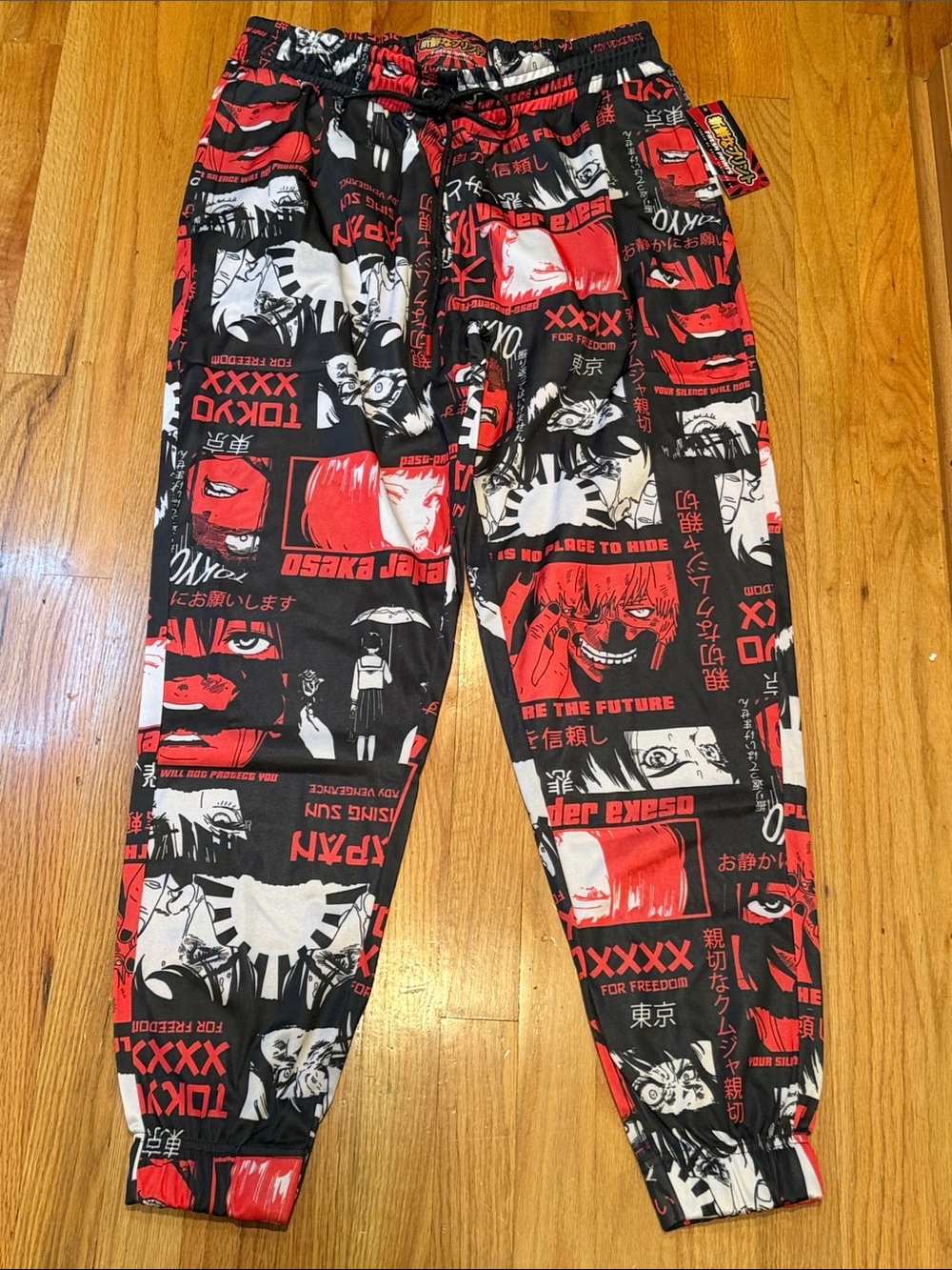 Fresh Prints Tokyo Drill Clothing XL Osaka Japan Print Jogger Sweatpants NWT